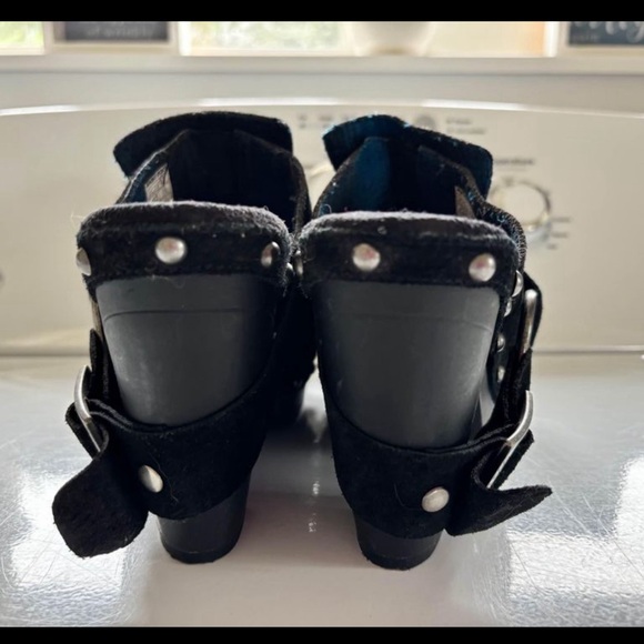 Rocket Dog Studded Buckle Clog Wedge Leather Shoes Sz. 6 - Picture 4 of 5